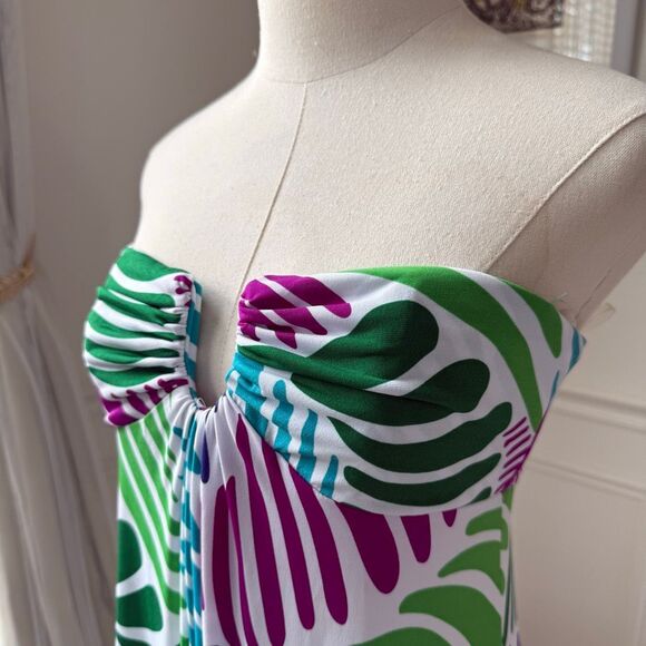 Rubber Ducky Productions Strapless Jersey Maxi Dress $267 S - Picture 3 of 7